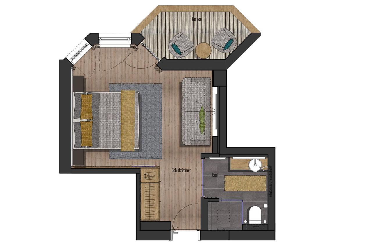 Tweepersoonskamer met Balkon