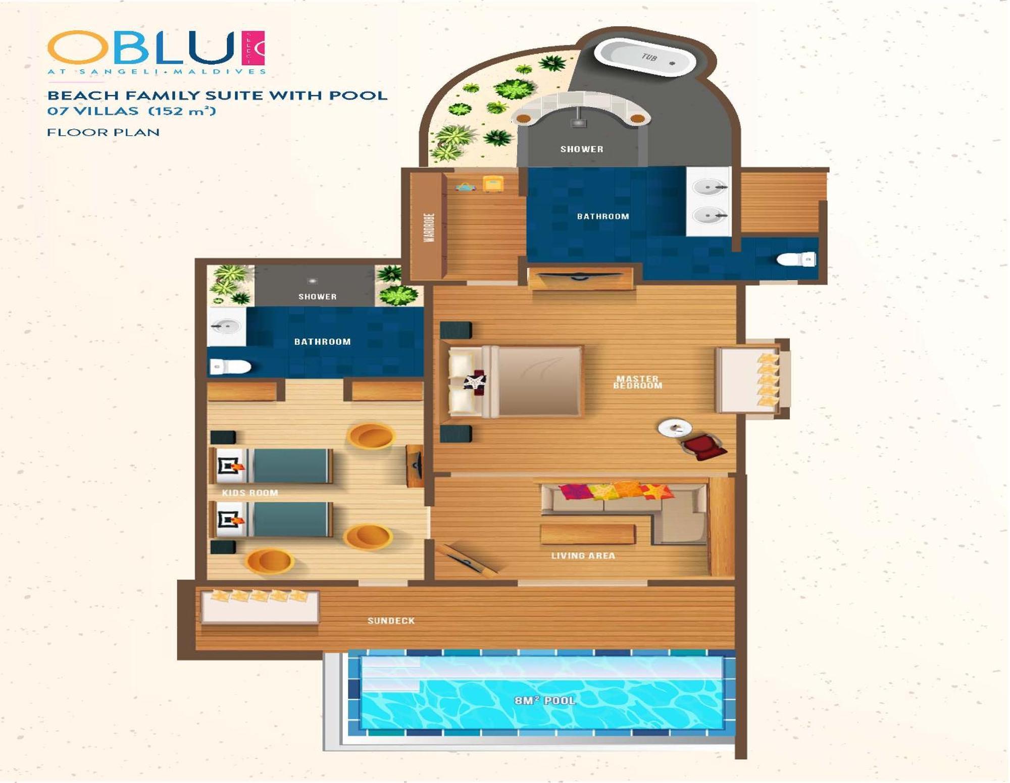 Two-Bedroom Beach Pool Suite