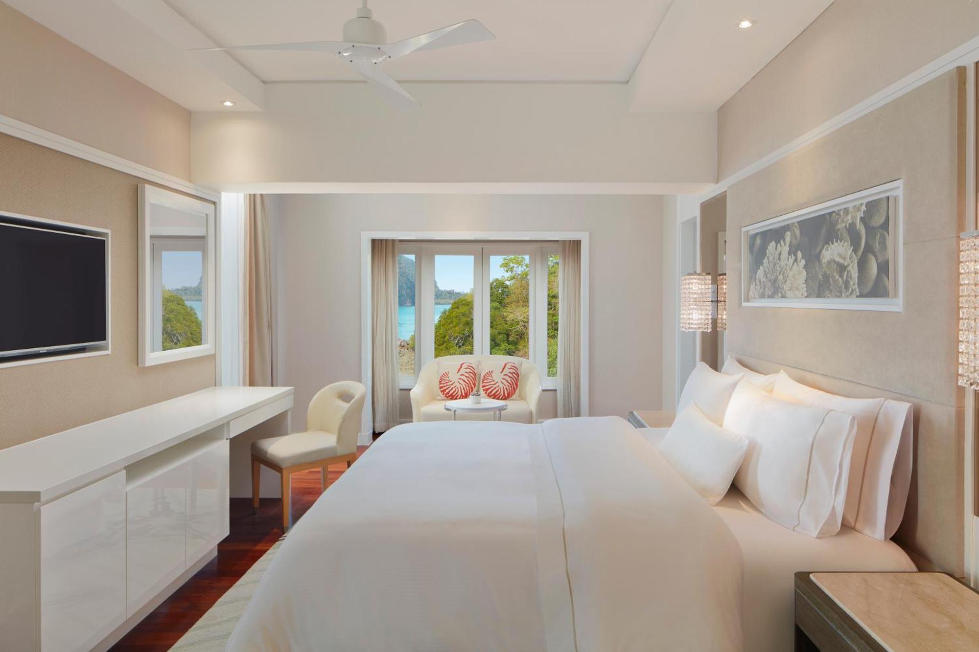 Suite mit 2 Schlafzimmern mit 1 Kingsize-Bett und 2 Einzelbetten