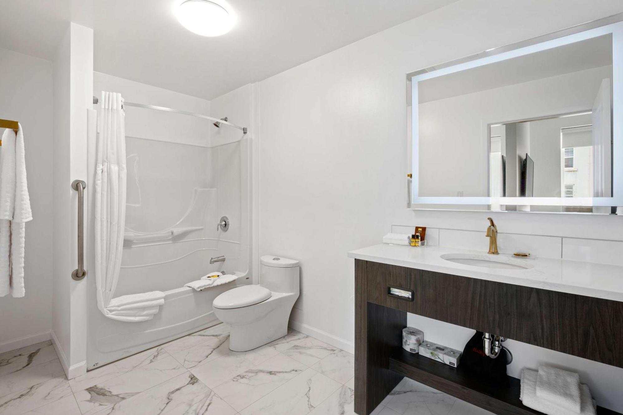 King Suite Bath Tub Sofa Bed Disability Access or Non-Smoking