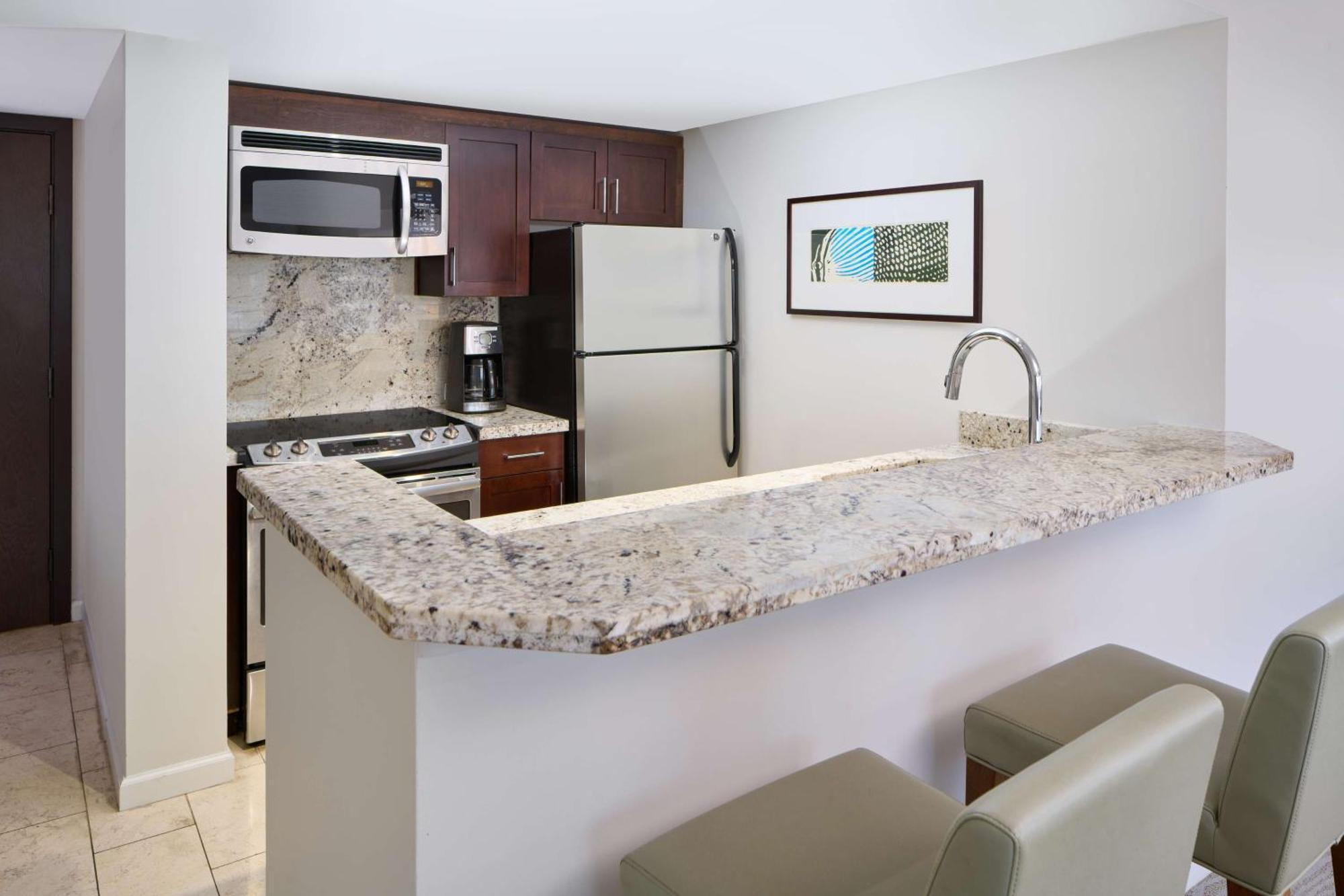 Luxury Two-Bedroom City View Kitchen