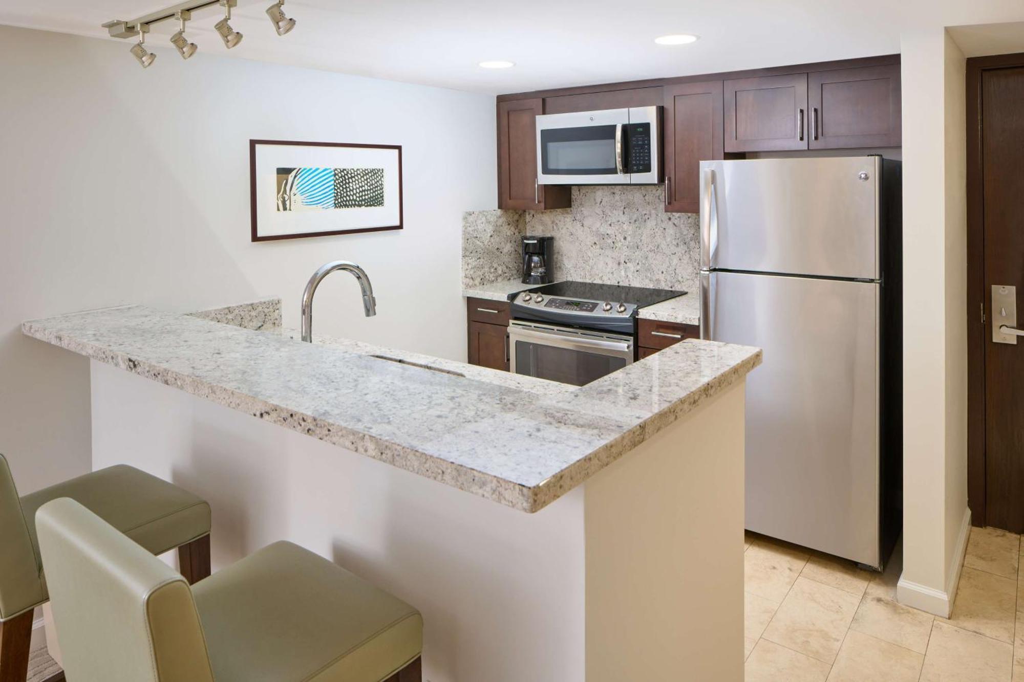 Luxury Junior Suite Partial Ocean View Kitchen
