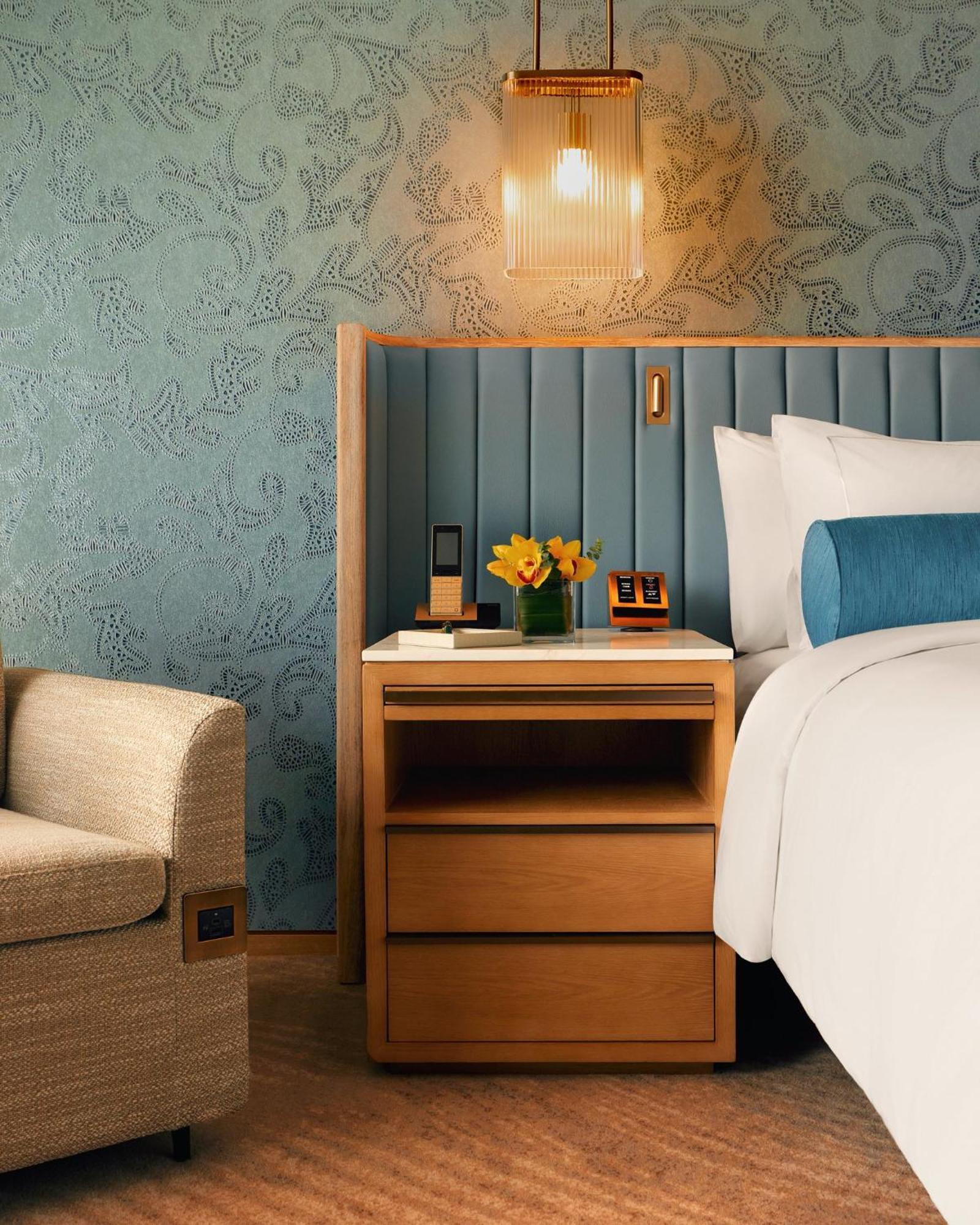 Kamer met Kingsize Bed en Uitzicht op Marina Bay