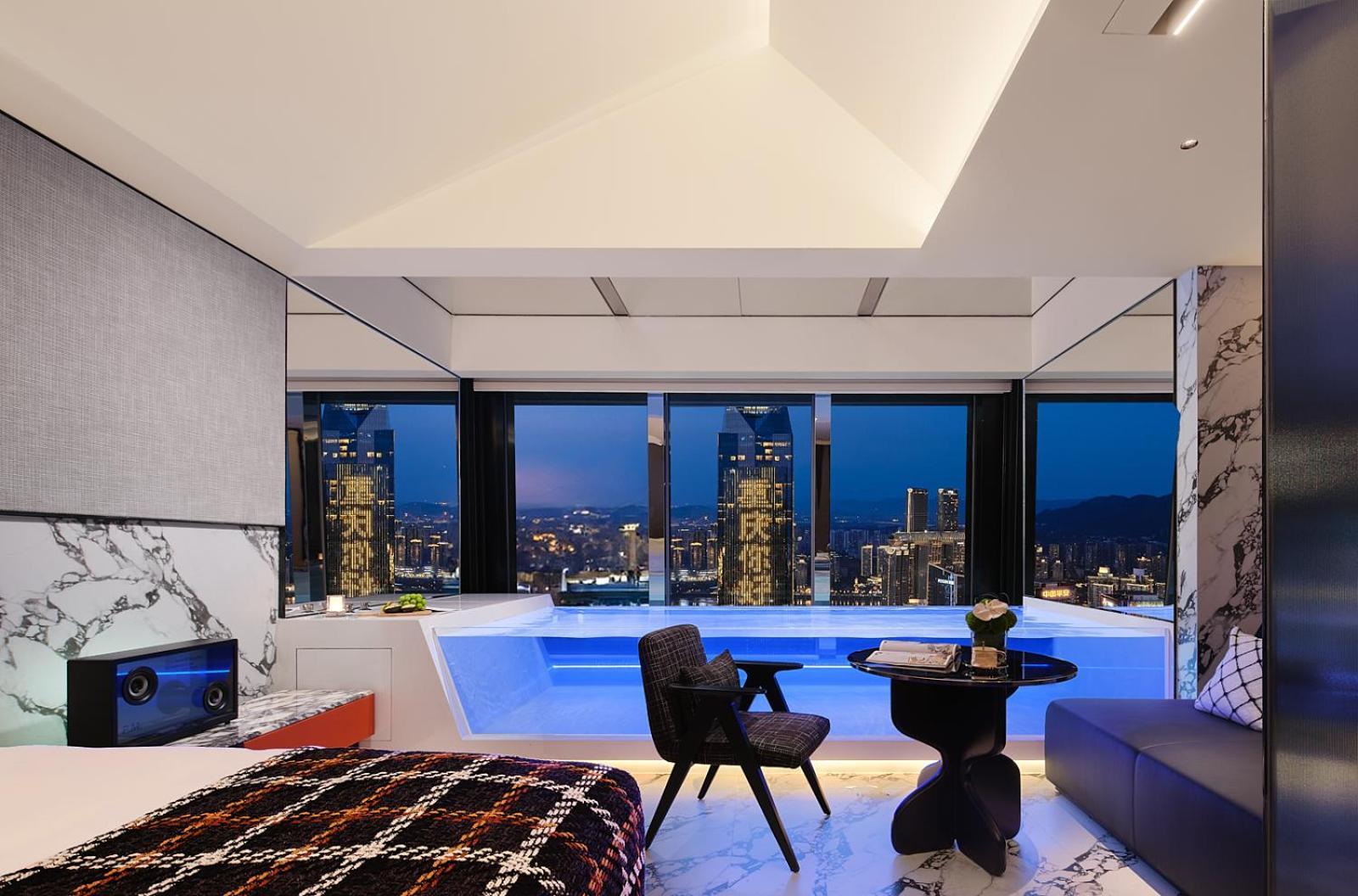 Dawn Tower-River View King Room - Oversized bathtub
