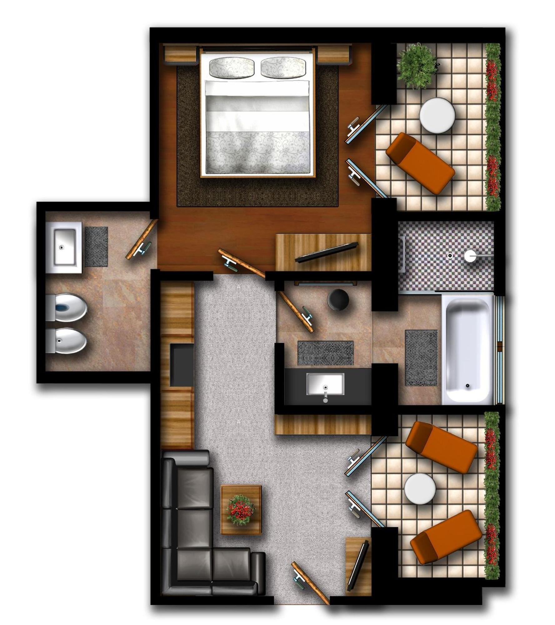 Suite mit Balkon