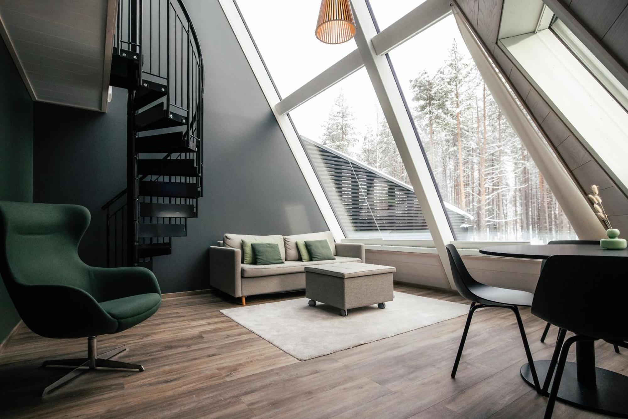 Premium Glass Apartment Sauna Hot Spa