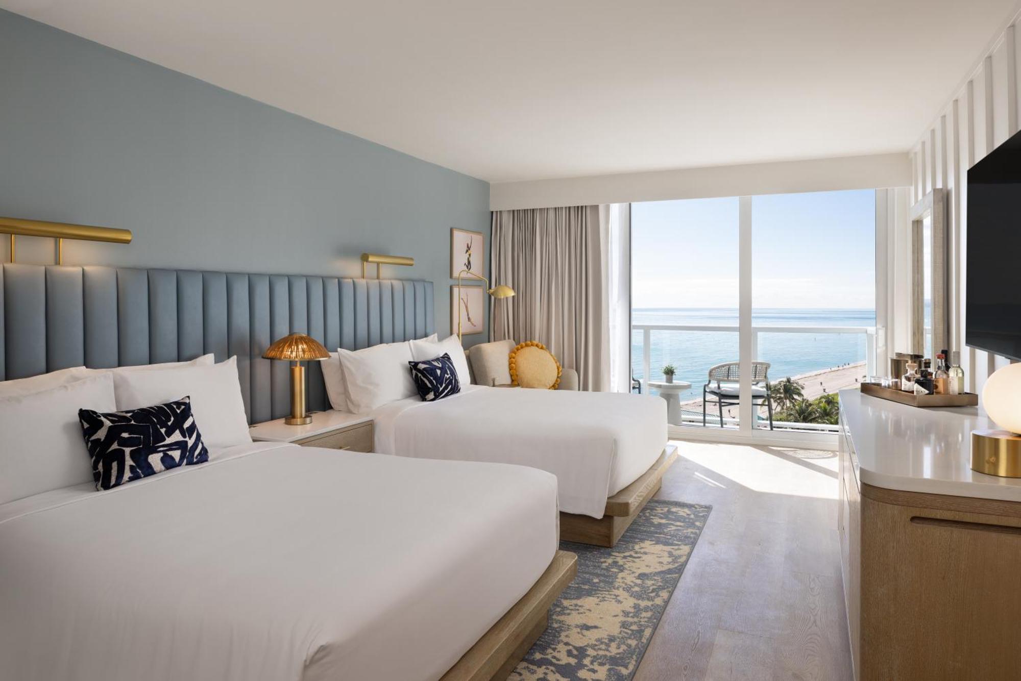 Ocean View 2 Queen with Balcony-Newly Renovated
