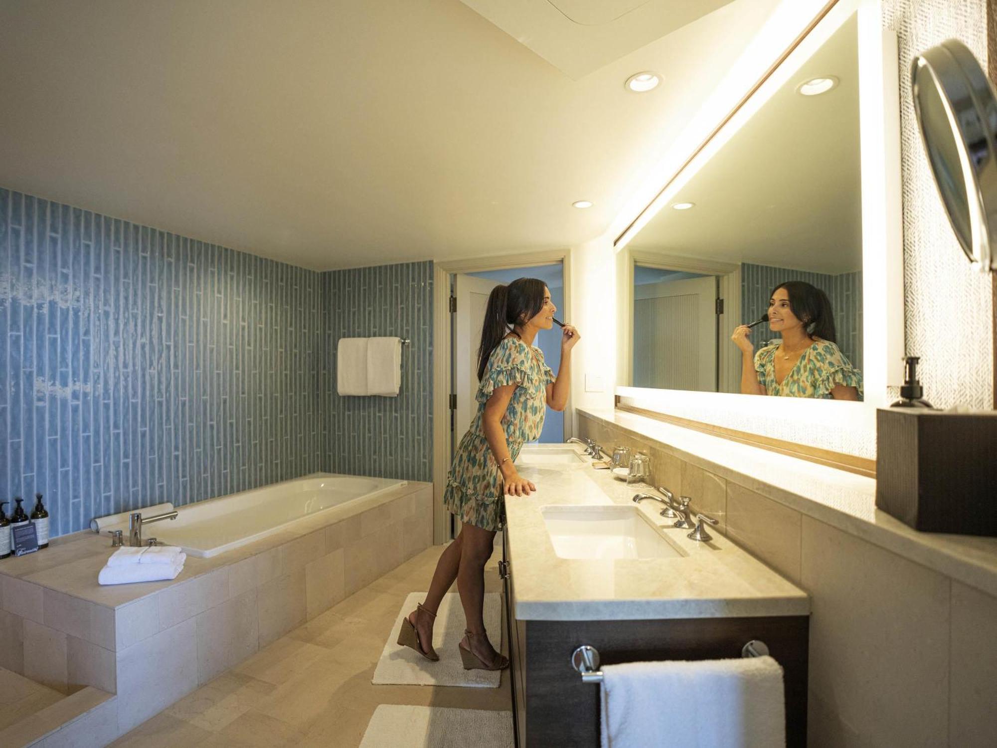 Suite Two Double Beds Sofa Bed Partial Ocean View