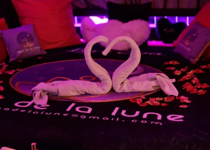 Spa De La Lune - Private Love Room Suite With Terrace And View - Air Conditioned- Double Jacuzzi - Sauna - King Size Bed - Free Wifi - Free Parking - Free Breakfast - Close To Cdg Airport And To The North Of Paris