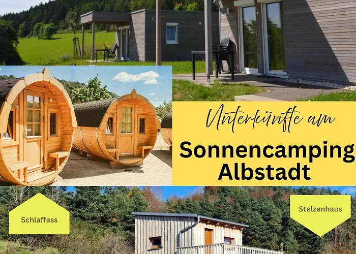 Bungalows am Sonnencamping Albstadt - oberhalb Badkap