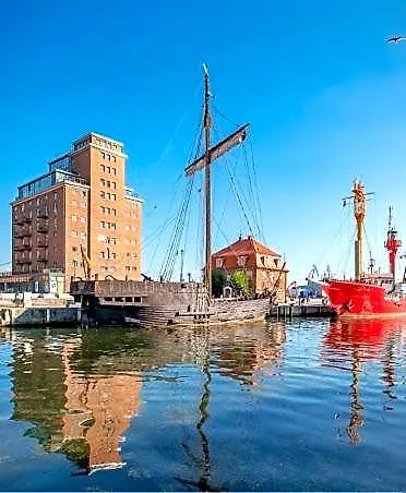 Appartment Ferienwohnung mit großer Terrasse Ohlerich Speicher Wismar